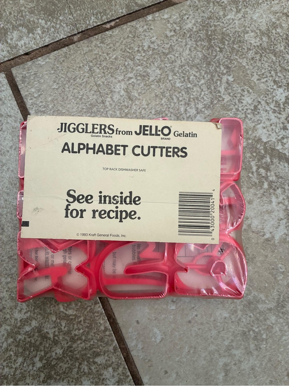 JIGGLERS by JELL-O Red Alphabet Cookie & Gelatin Cutters